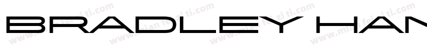 Bradley Hand ITC TT Italic字体转换